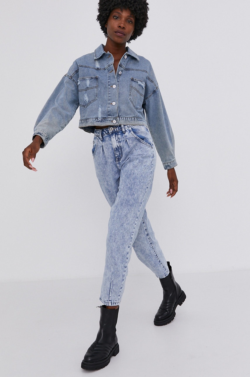 

Джинсова куртка Answear Lab жіноча перехідна oversize