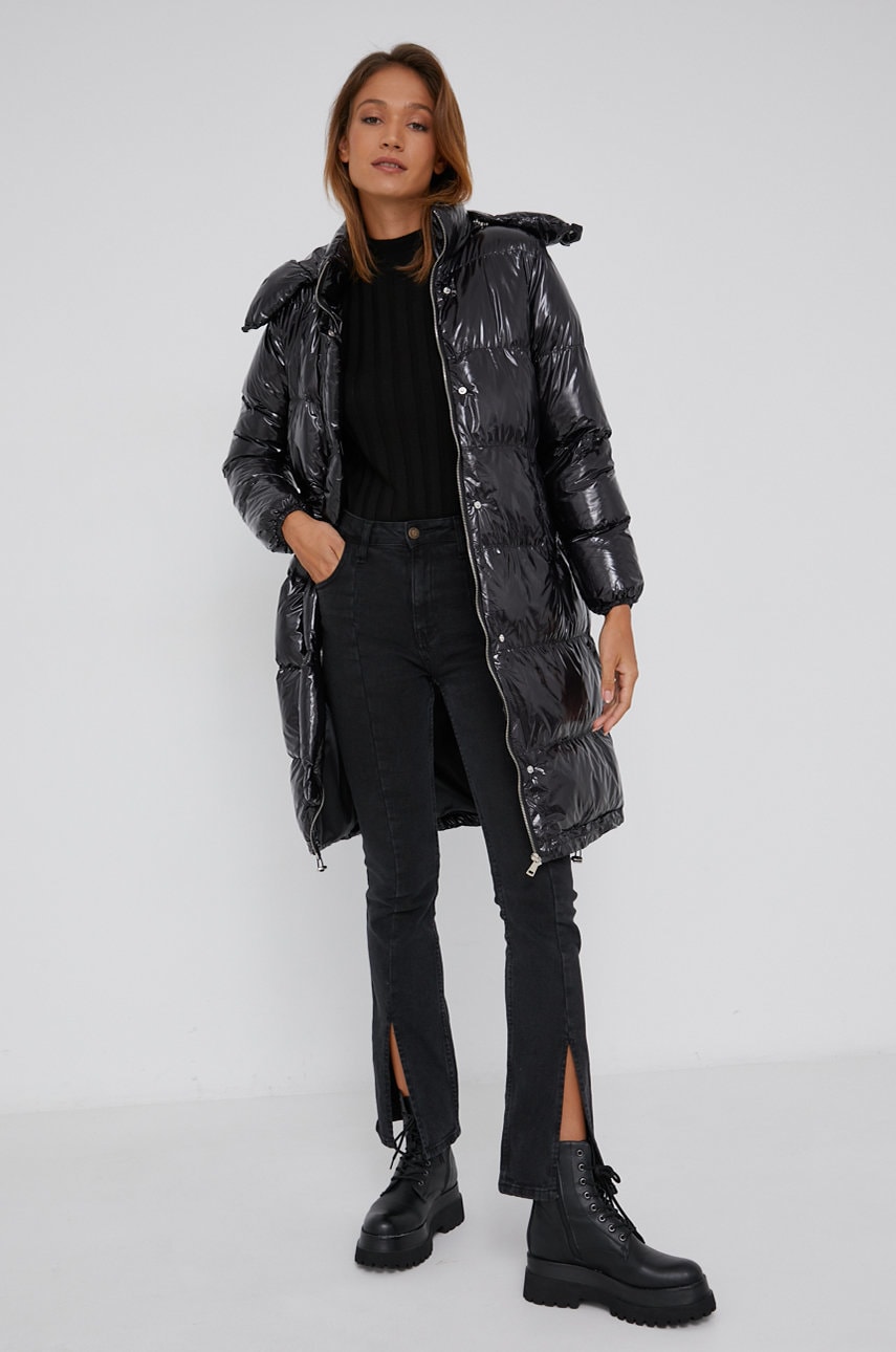 

Куртка Answear Lab жіноча колір чорний зимова oversize