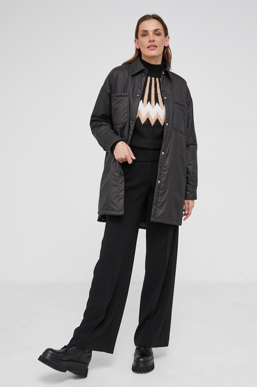 

Куртка Answear Lab женская цвет чёрный переходная oversize