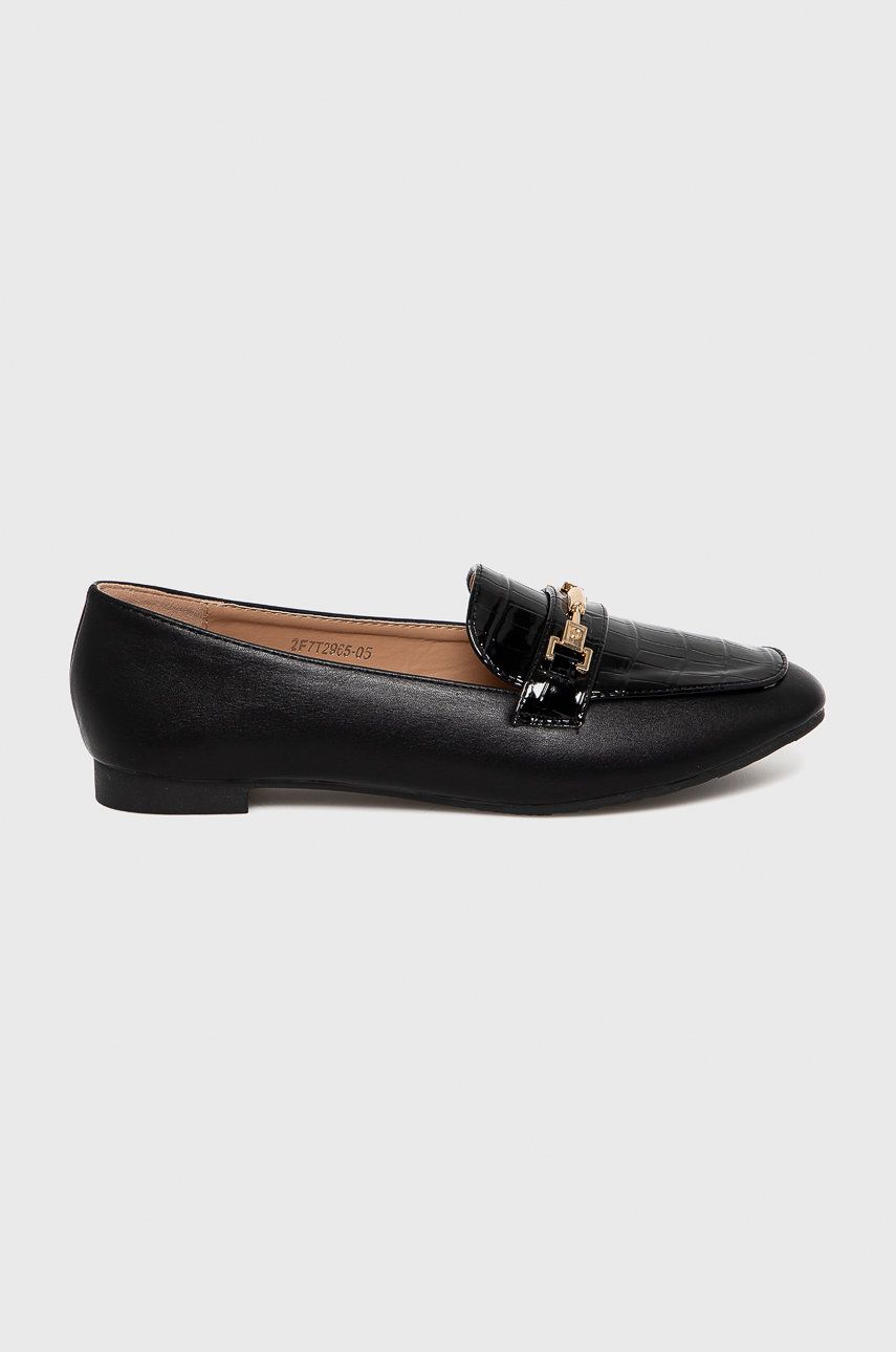 Answear Lab Pantof Ciaodea femei, culoarea negru, cu toc plat