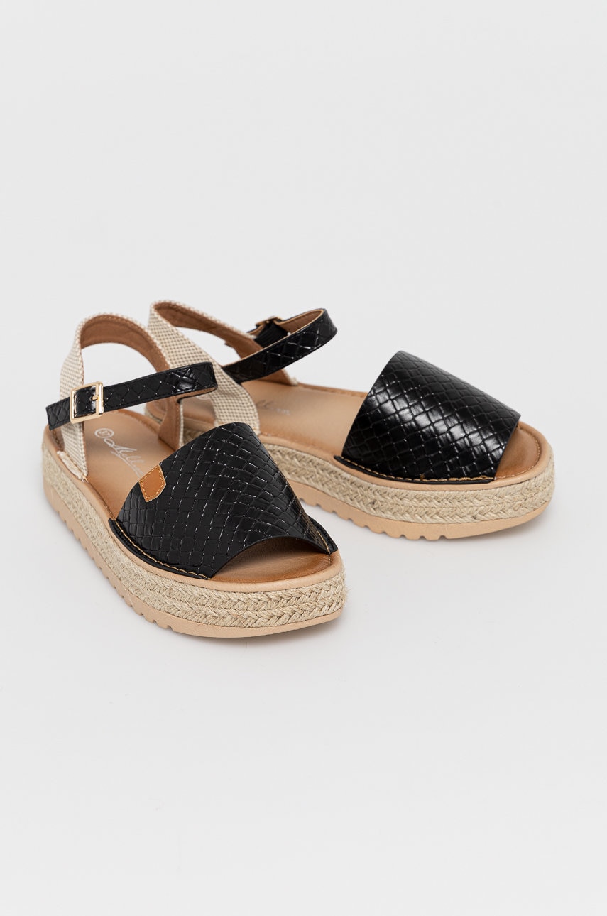 

Еспадрилі Answear Lab Melissa колір чорний на платформі