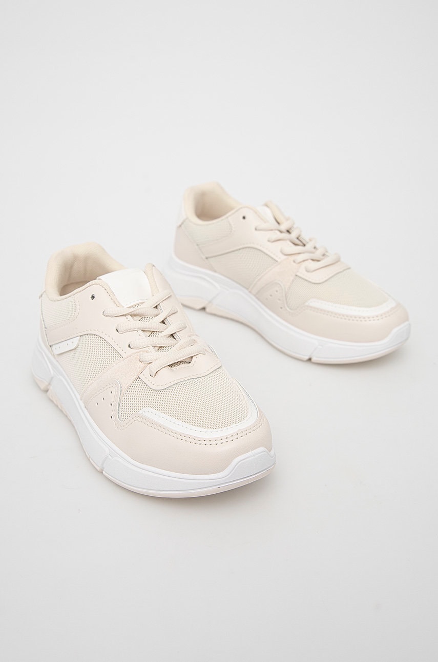 

Черевики Answear Lab IDEAL SHOES колір бежевий на плоскому ходу