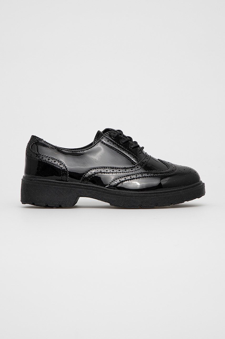 Answear Lab Pantof femei, culoarea negru, cu toc plat Answear Lab
