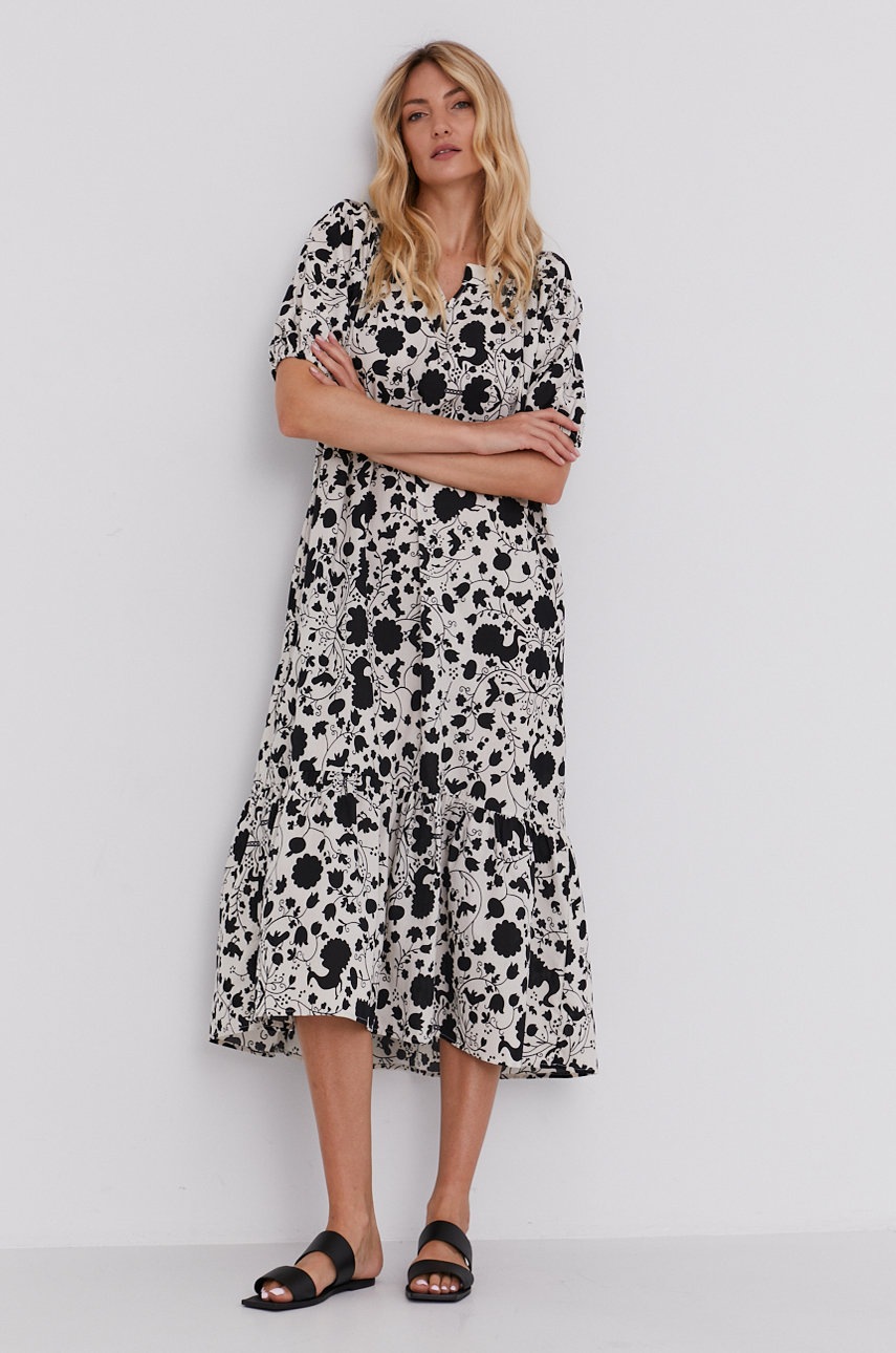

Платье Answear Lab цвет чёрный midi oversize