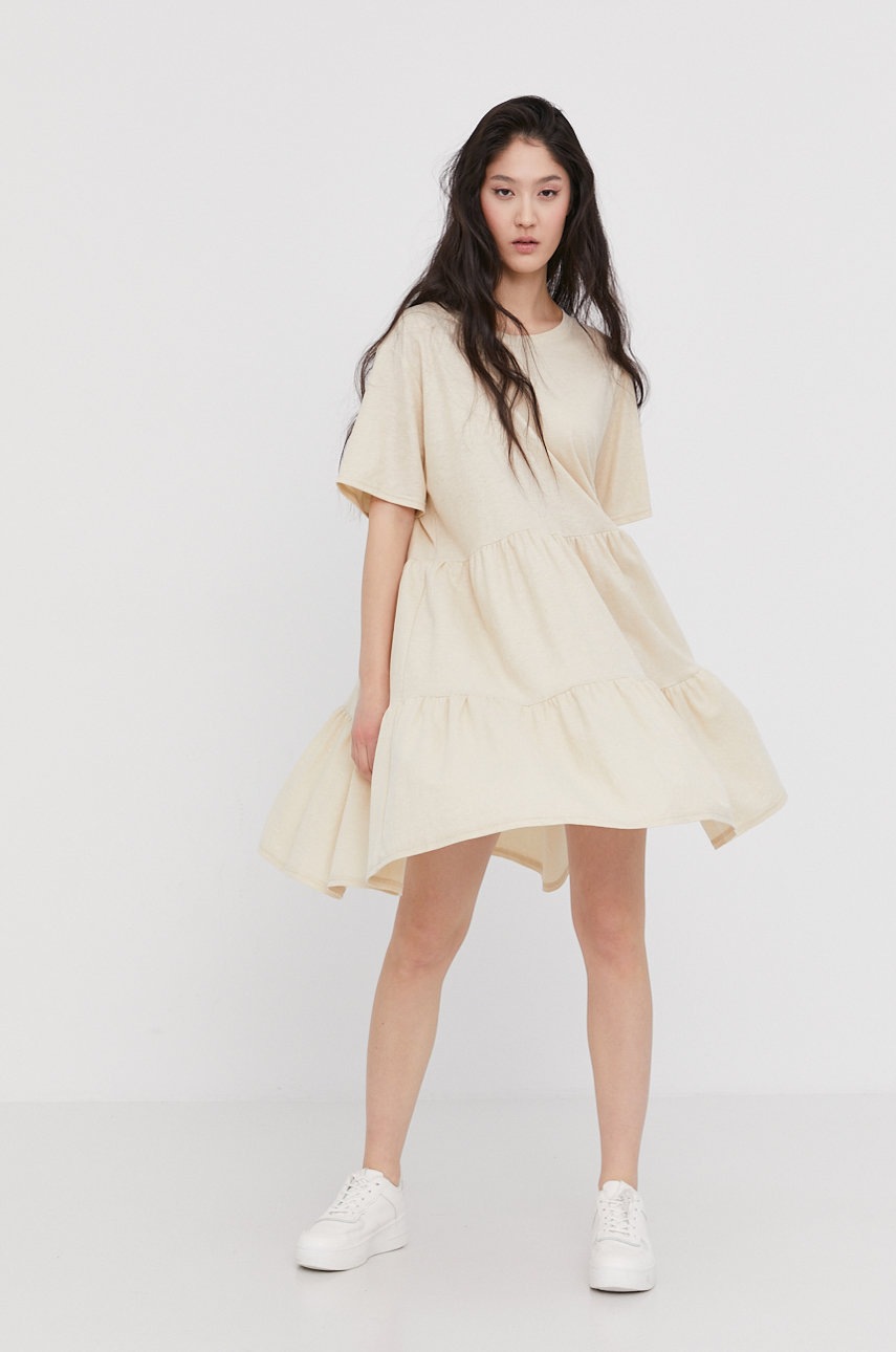 

Платье Answear Lab цвет бежевый mini oversize