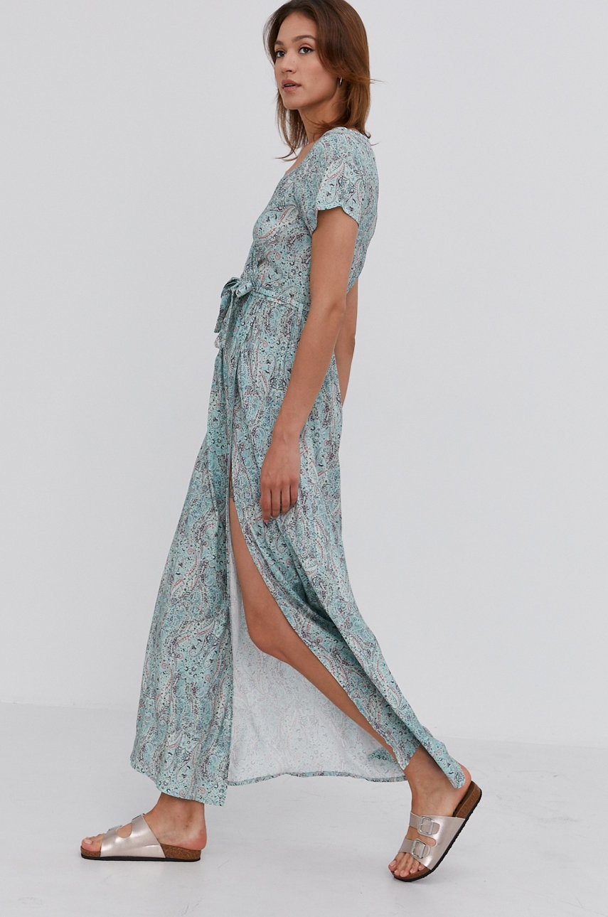 

Платье Answear Lab цвет бирюзовый maxi прямое