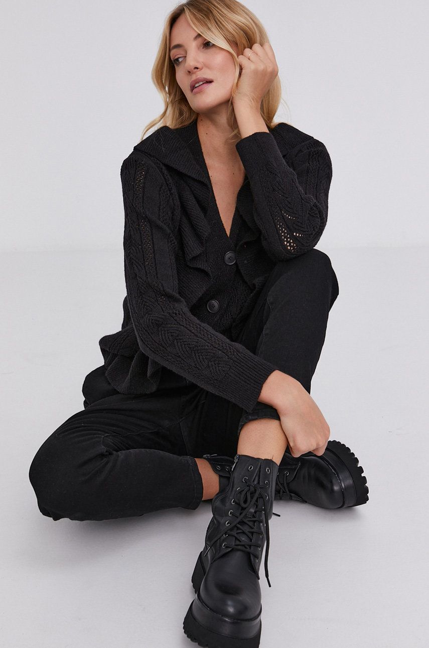 Answear Lab Cardigan femei, culoarea negru 2023 ❤️ Pret Super answear imagine noua 2022