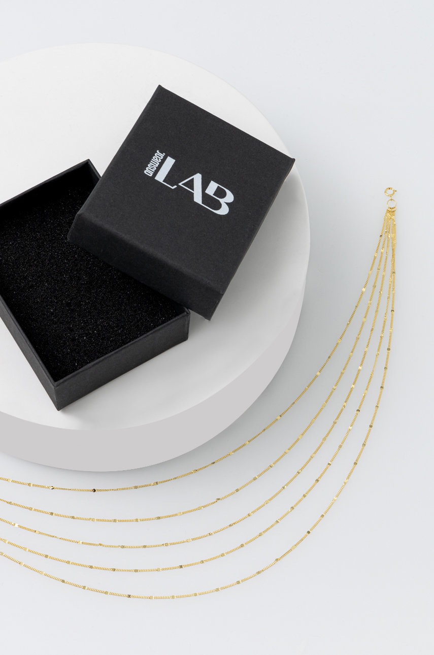 

Сребърно колие Answear Lab, Злато