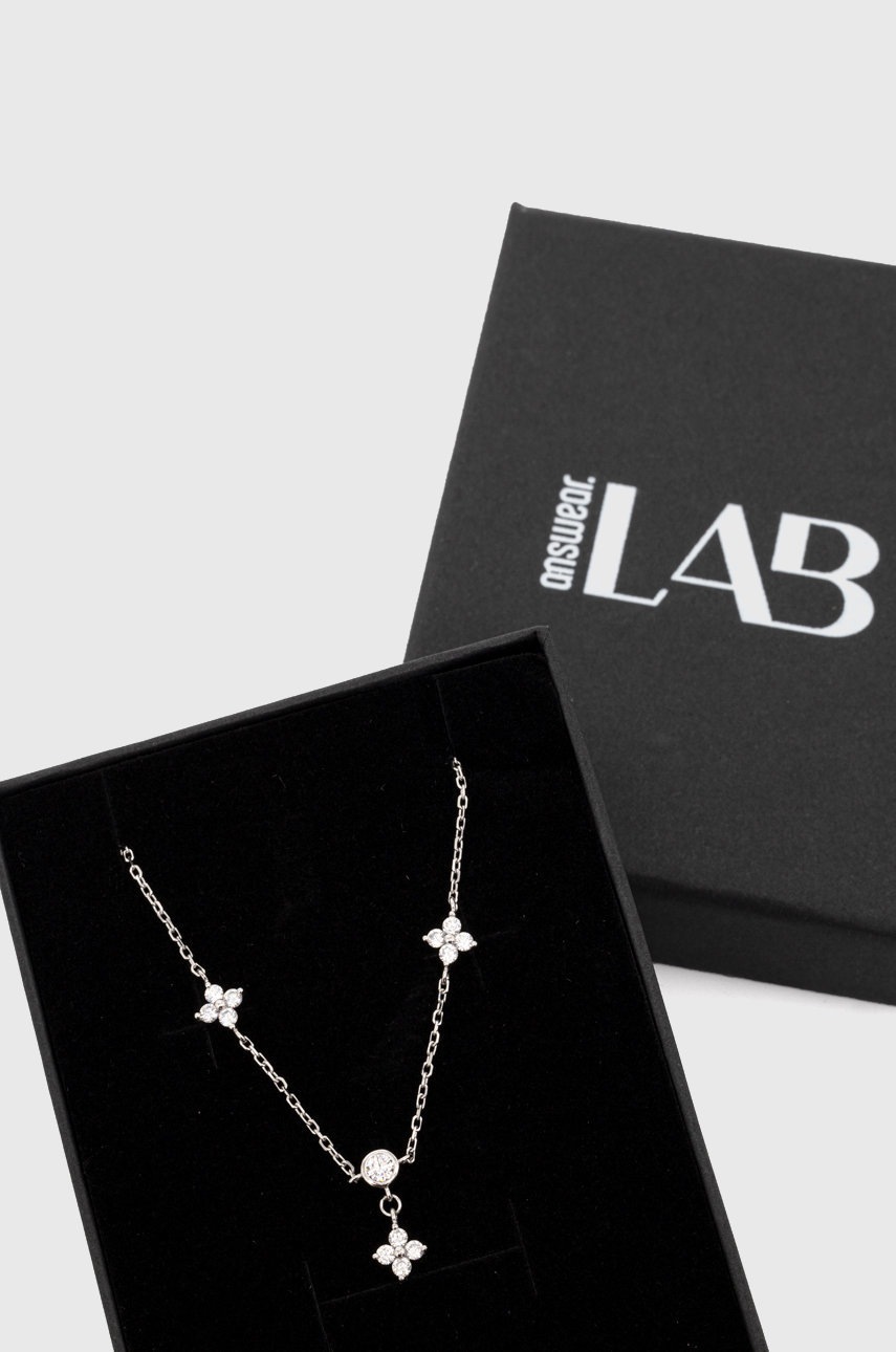 

Сребърно колие Answear Lab, Сребърен