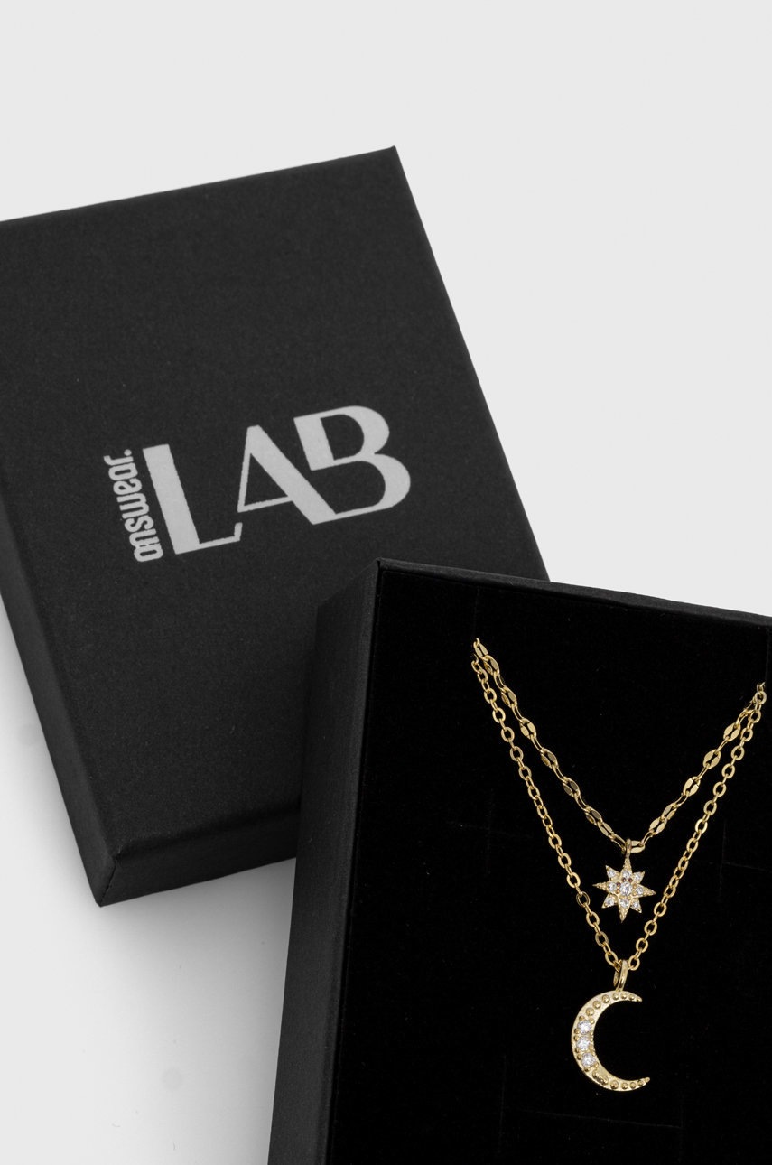 

Сребърно колие Answear Lab, Злато