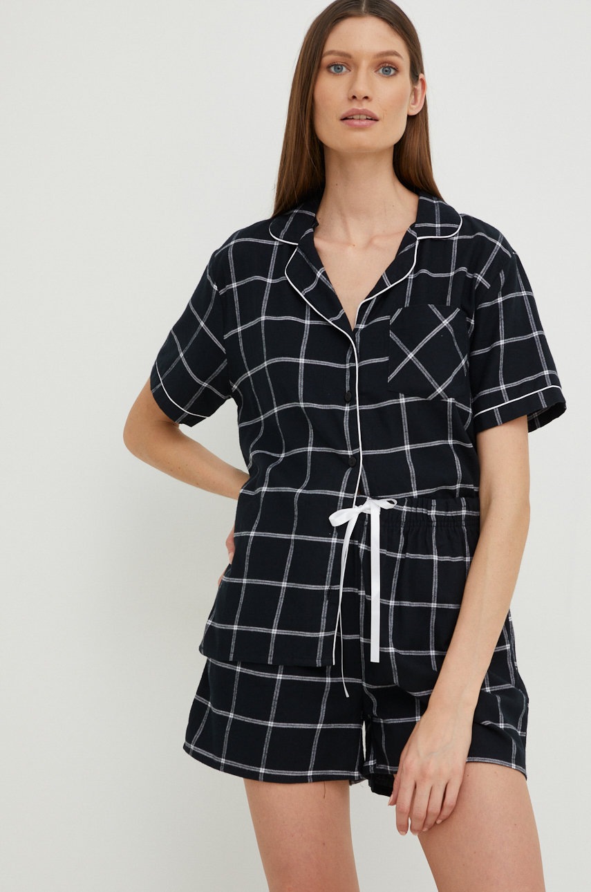 

Хлопковая пижама Answear Lab цвет чёрный хлопковая