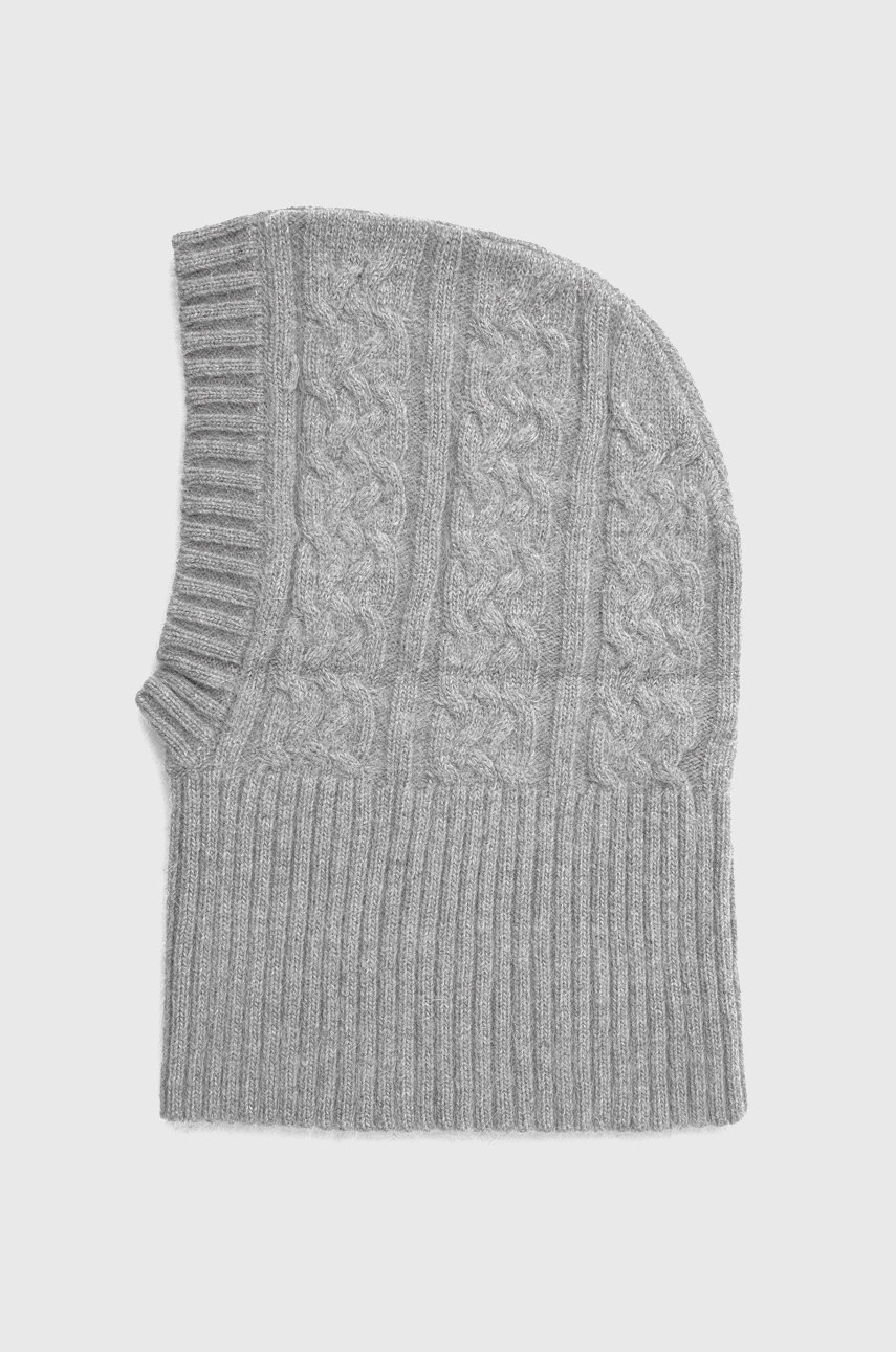 

Балаклава с кашмир Answear Lab в сиво, Сив