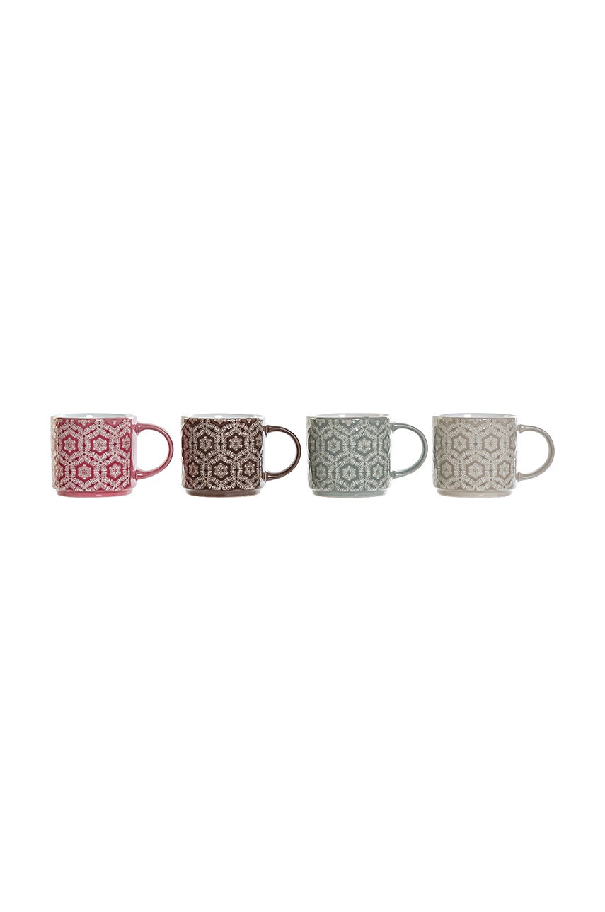 

Answear Lab Набор чашек с подставкой (4-pack)
