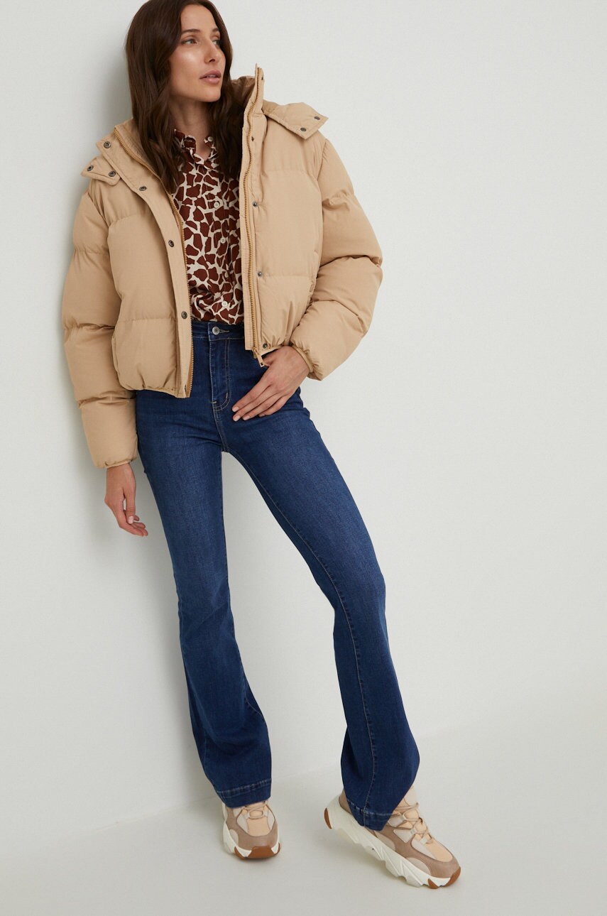 

Куртка Answear Lab женская цвет коричневый зимняя oversize