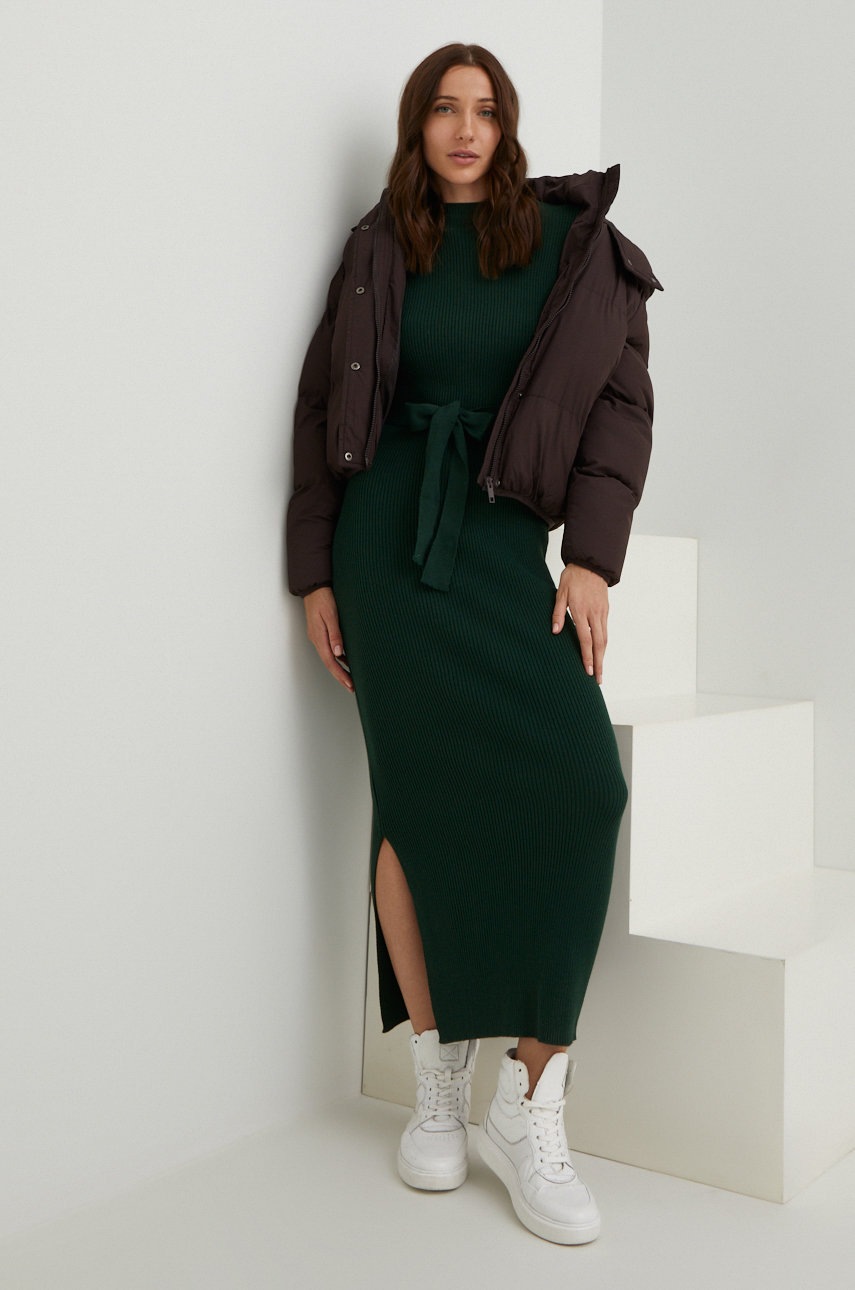 

Куртка Answear Lab жіноча колір коричневий зимова oversize