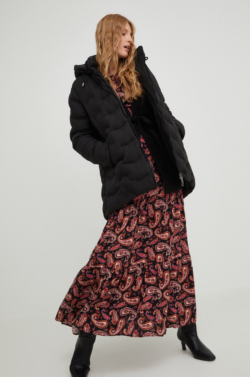 

Куртка Answear Lab женская цвет чёрный зимняя oversize