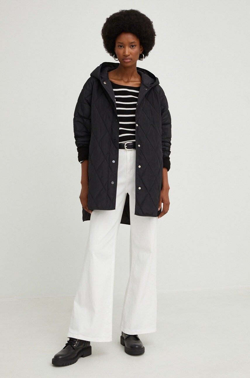 

Куртка Answear Lab женская цвет чёрный переходная oversize