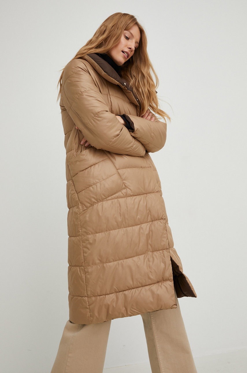 

Яке с две лица Answear Lab в кафяво със зимна изолация, Кафяв