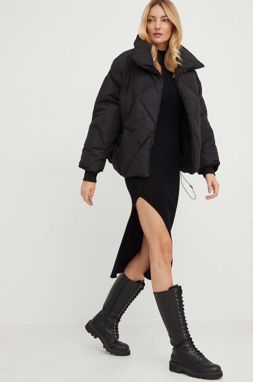 

Куртка Answear Lab жіноча колір чорний зимова oversize