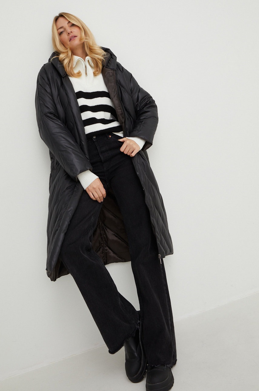 

Куртка Answear Lab жіноча колір чорний зимова oversize
