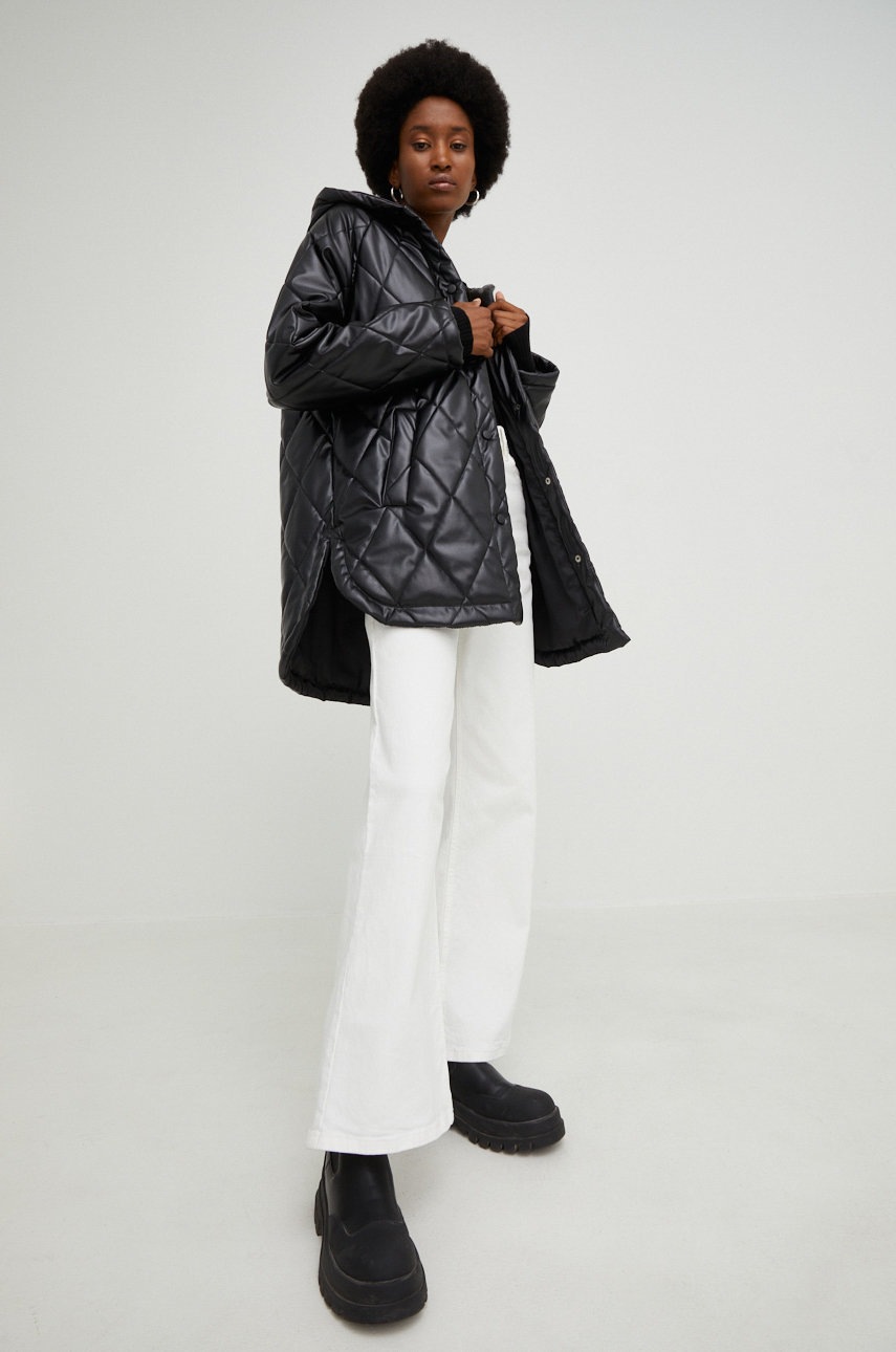 

Куртка Answear Lab жіноча колір чорний зимова oversize