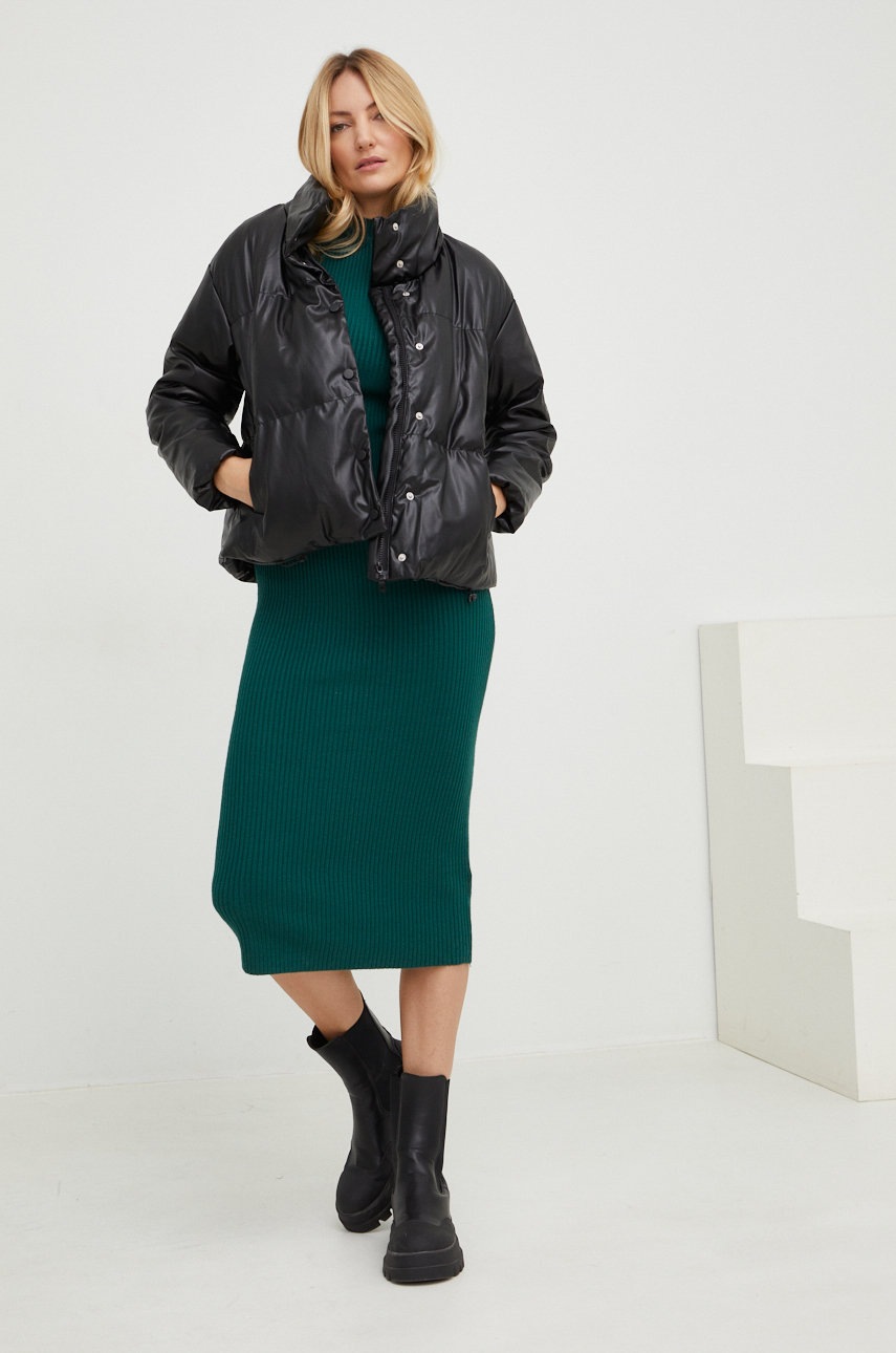

Куртка Answear Lab женская цвет чёрный зимняя oversize