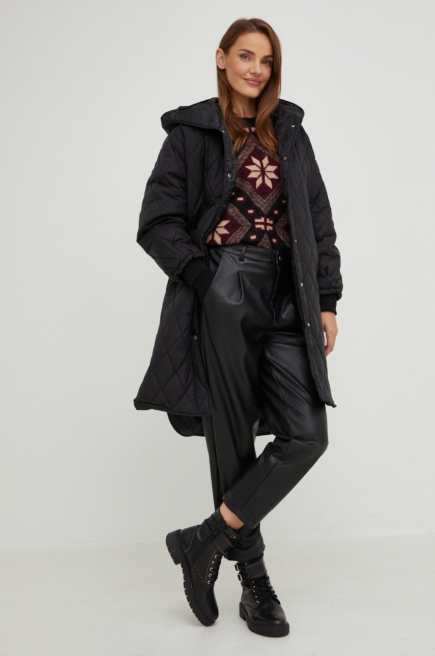 

Куртка Answear Lab женская цвет чёрный переходная oversize