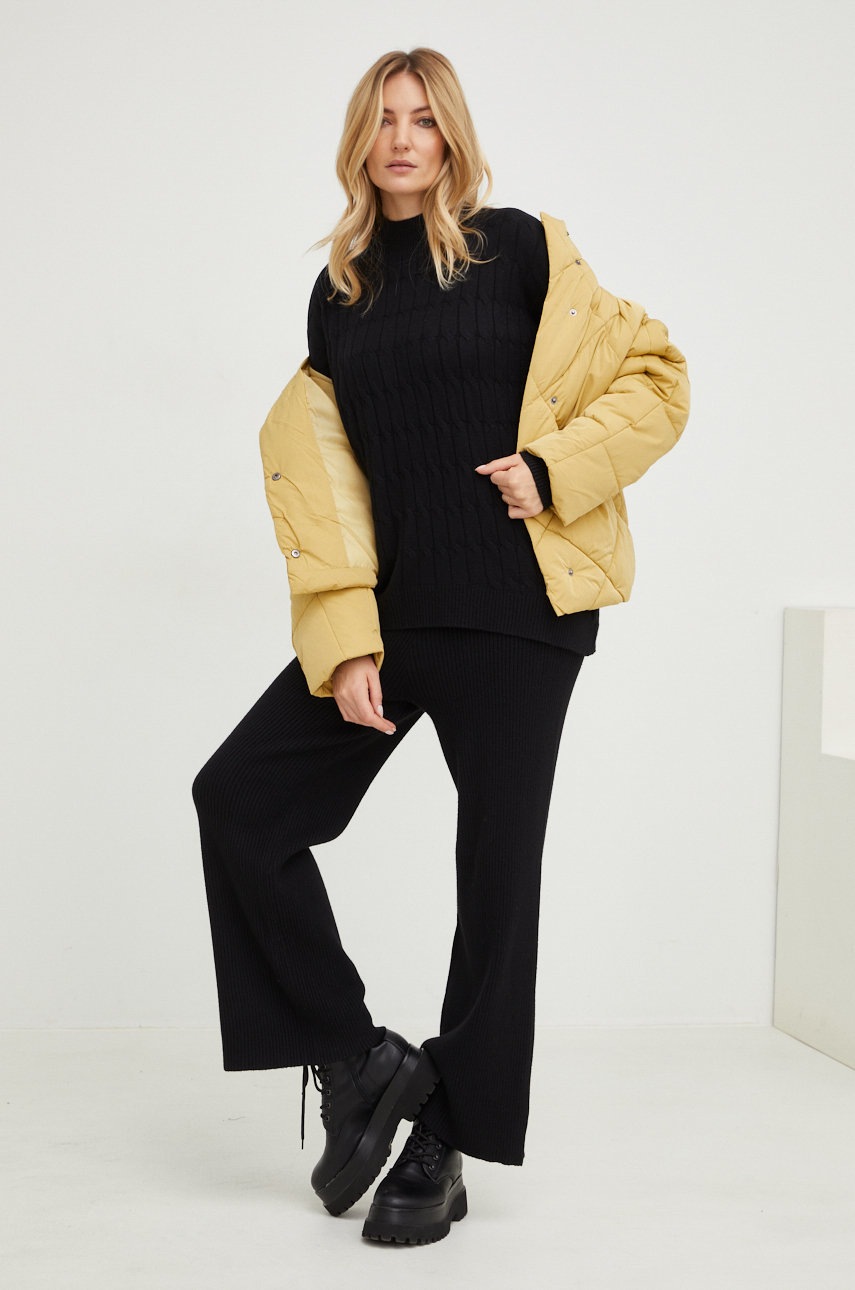 

Куртка Answear Lab жіноча колір жовтий зимова oversize