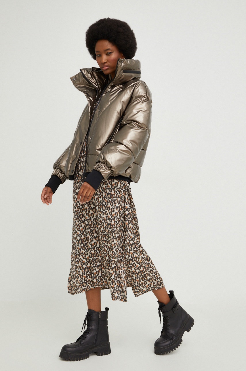 

Куртка Answear Lab женская цвет золотой зимняя oversize