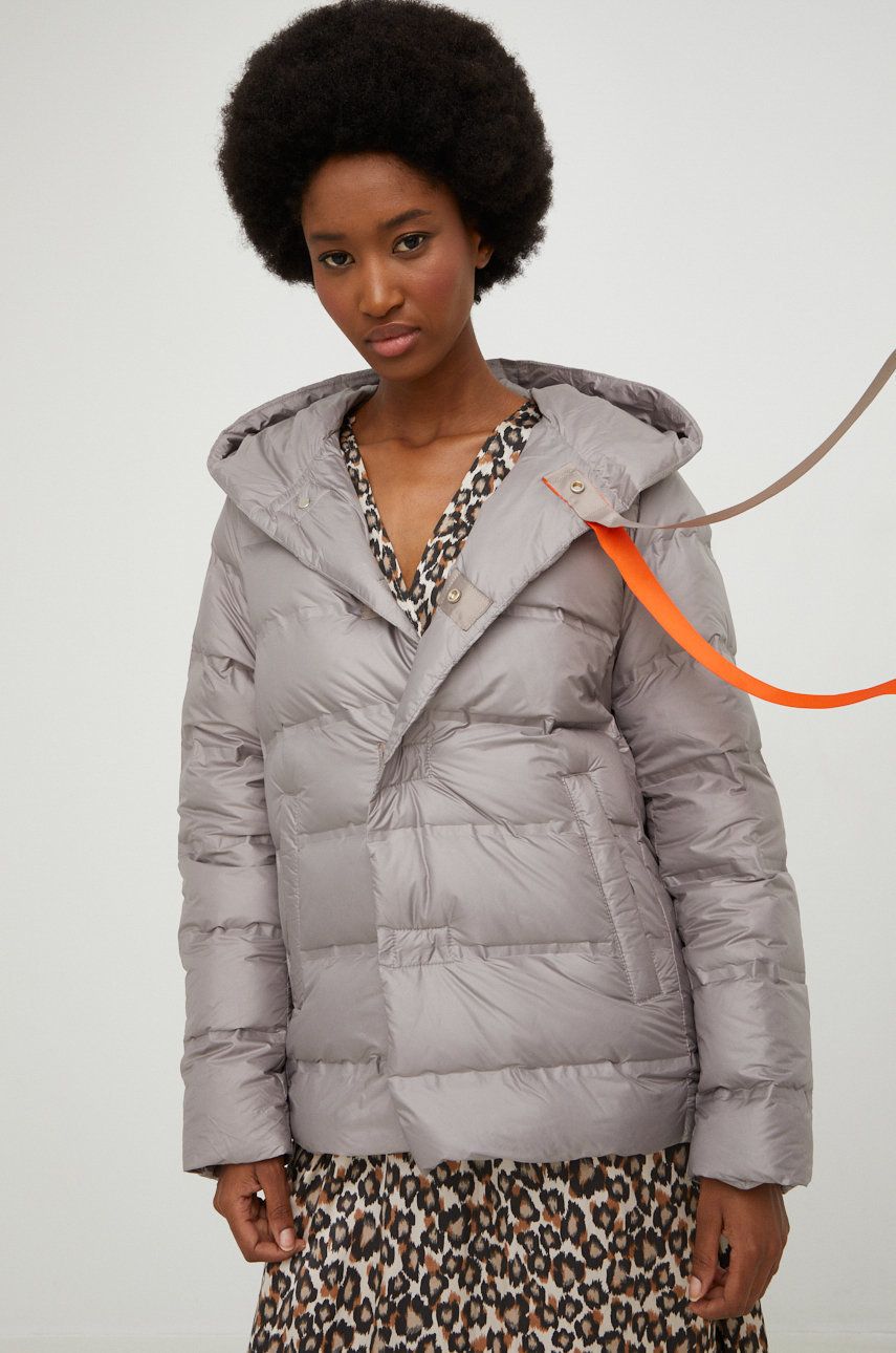 Answear Lab geaca femei, culoarea bej, de iarna answear imagine noua