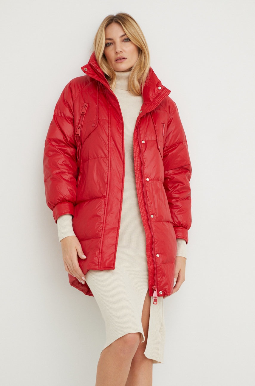 

Пуховая куртка Answear Lab женская цвет красный зимняя oversize