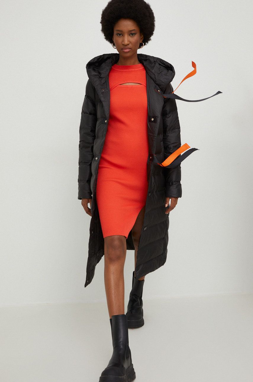Answear Lab geaca femei, culoarea negru, de iarna Answear imagine promotii 2022