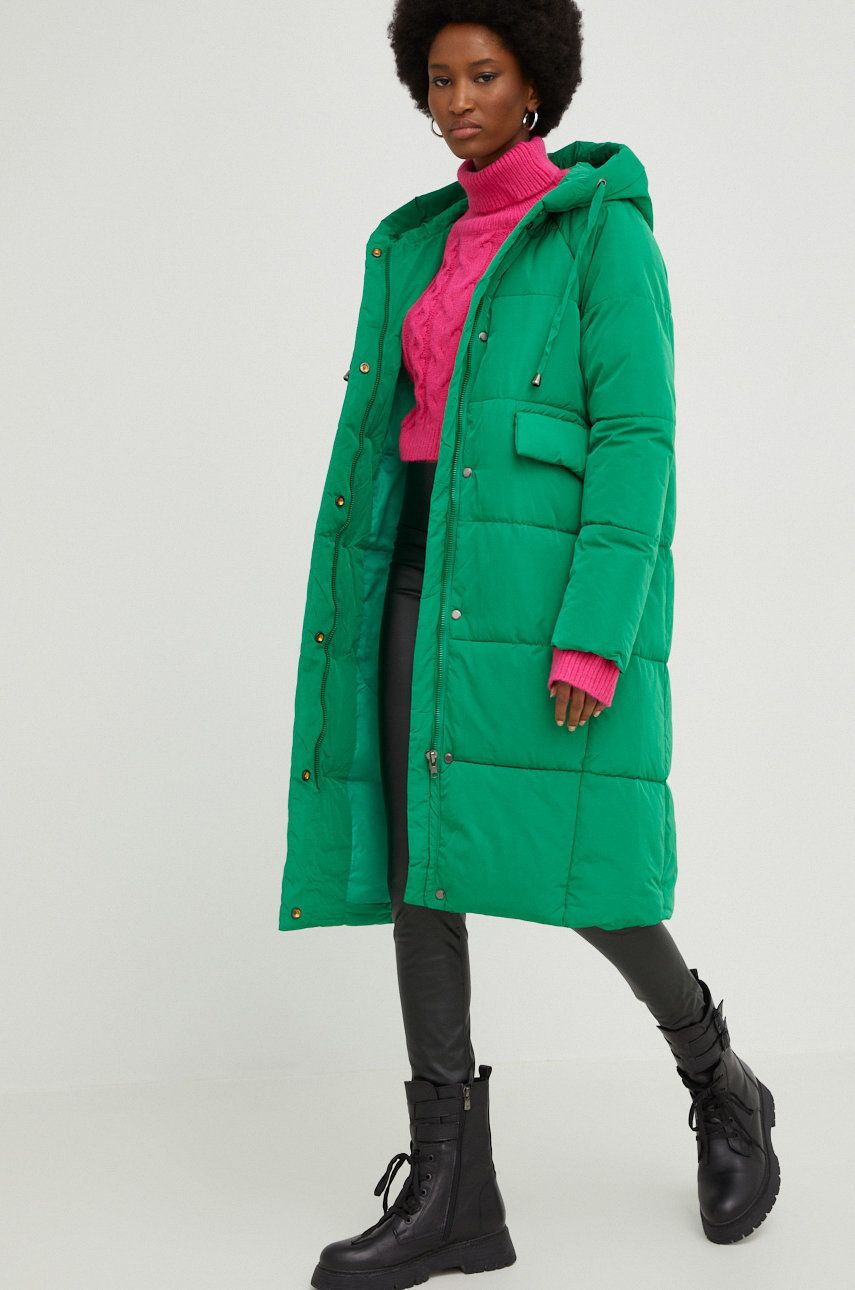 Answear Lab geaca femei, culoarea verde, de iarna answear imagine noua