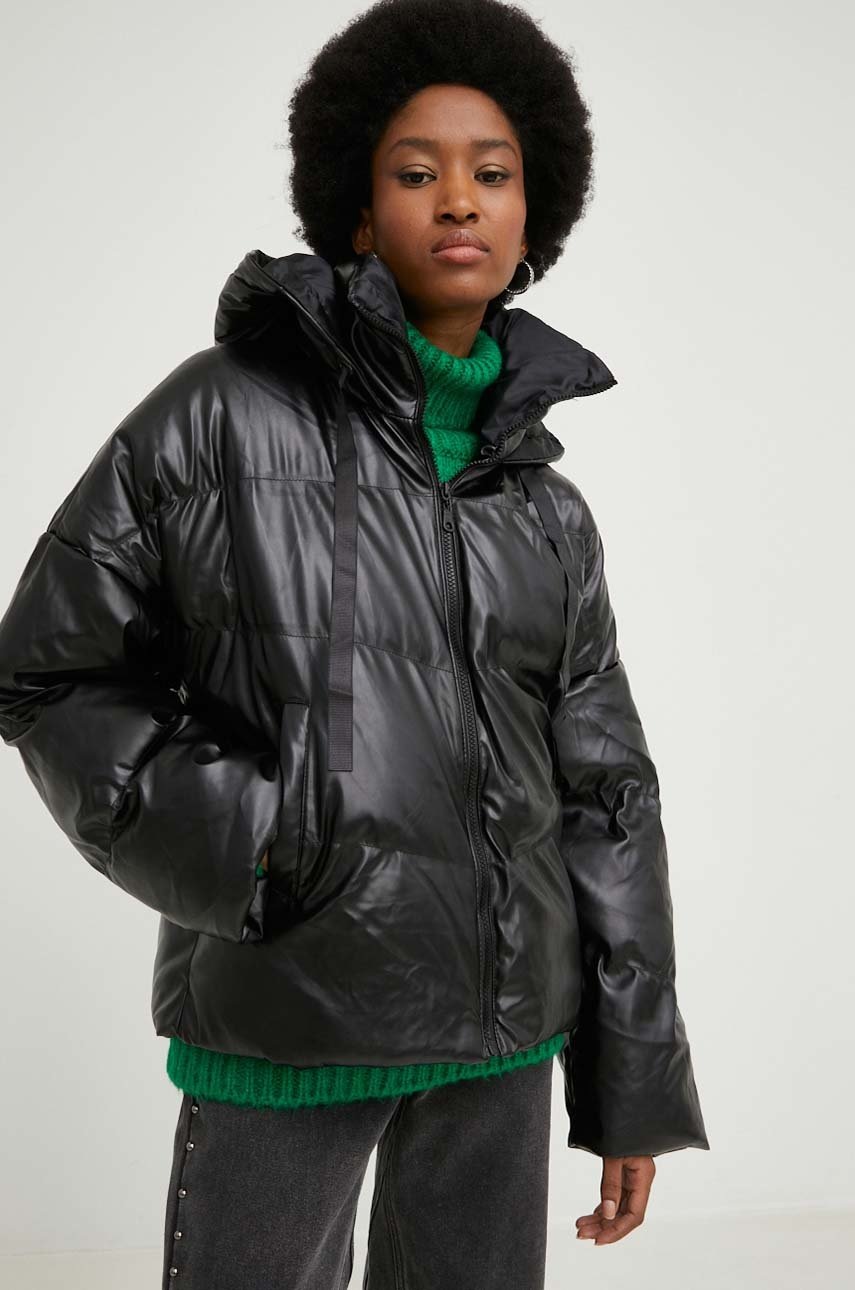 

Куртка Answear Lab женская цвет чёрный зимняя oversize