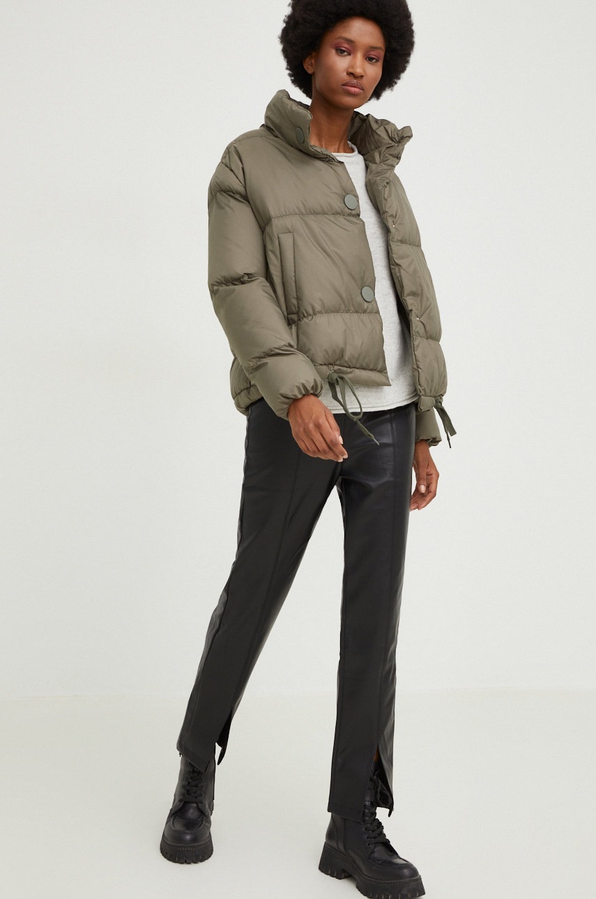 

Куртка Answear Lab жіноча колір зелений зимова oversize