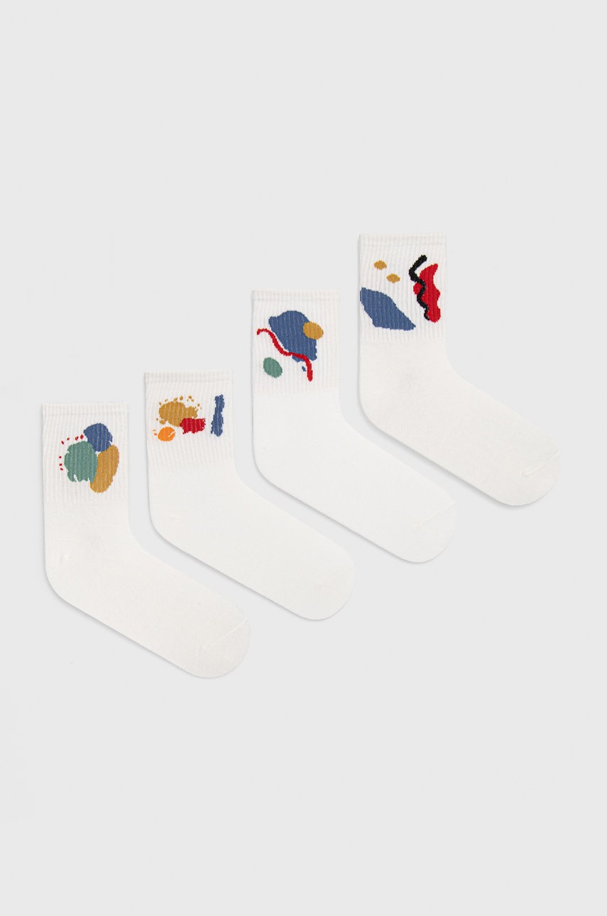 

Чорапи Answear Lab (4-pack) в бяло, Бял
