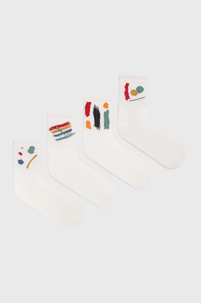 

Чорапи Answear Lab (4-pack) в бяло, Бял