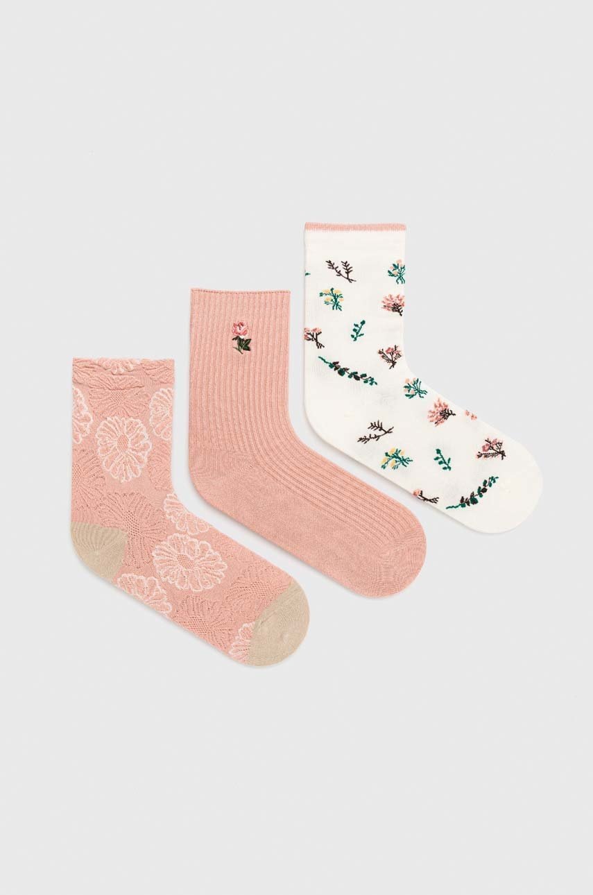 

Носки Answear Lab 3 шт женские цвет розовый
