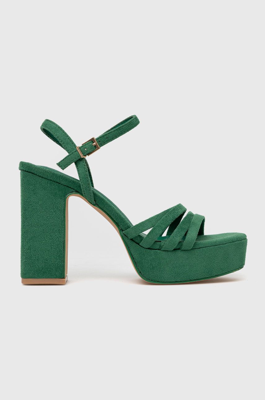 Answear Lab sandale culoarea verde Answear imagine megaplaza.ro