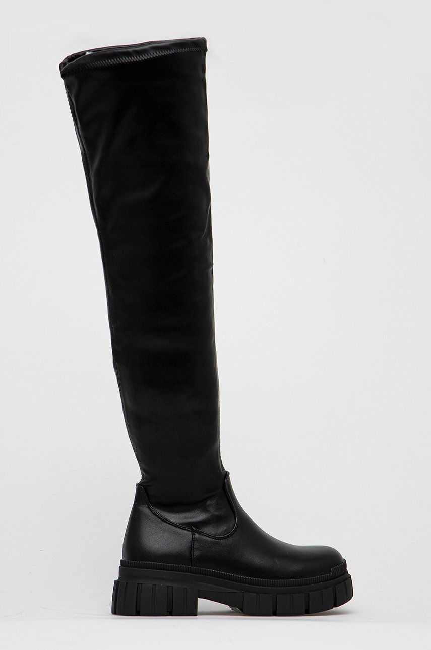 Answear Lab cizme femei, culoarea negru, cu platforma Answear Lab