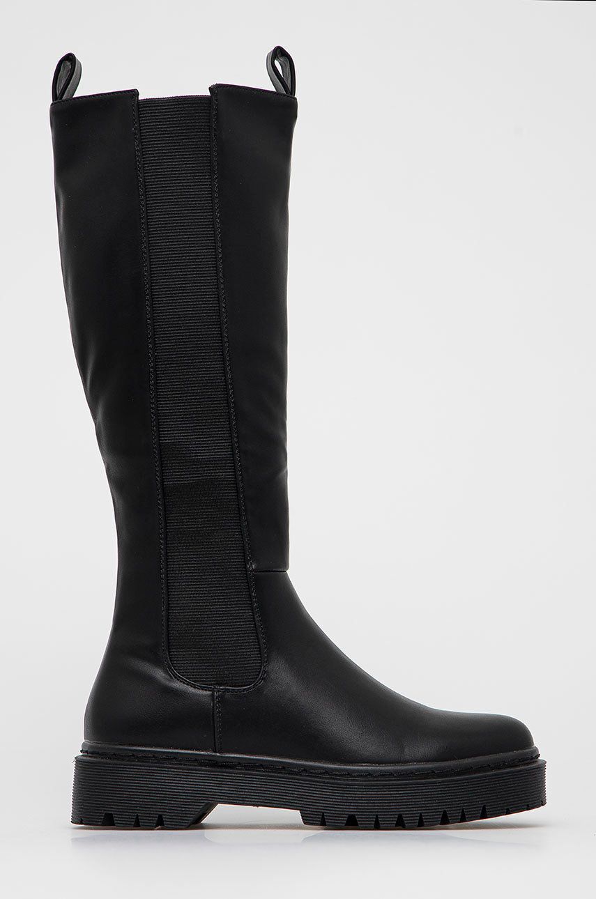 Answear Lab cizme femei, culoarea negru, cu platforma, izolare usoara Answear 2023-03-24