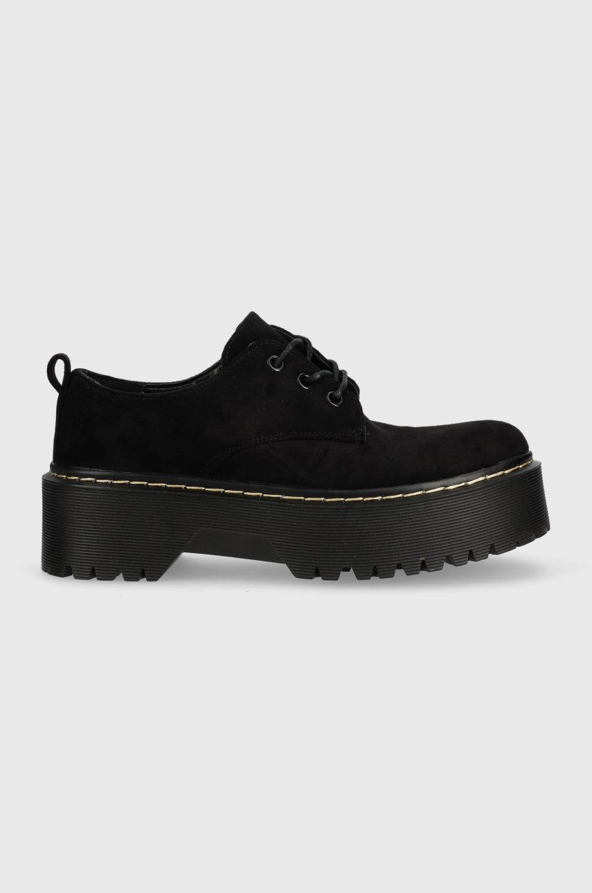 Answear Lab pantof femei, culoarea negru, cu platforma Answear imagine noua 2022