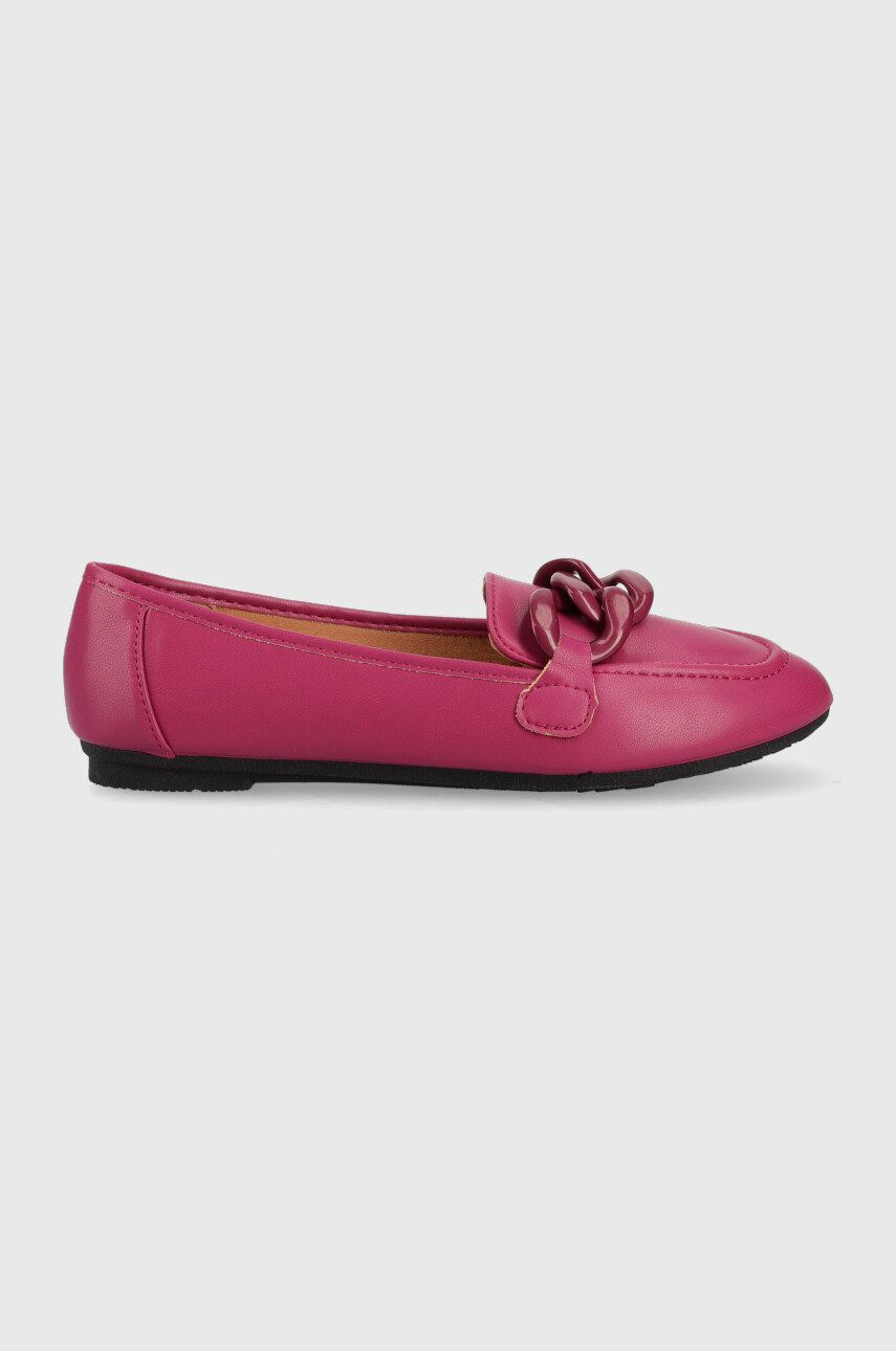 Answear Lab mocasini femei, culoarea roz, cu toc plat Answear 2023-03-21