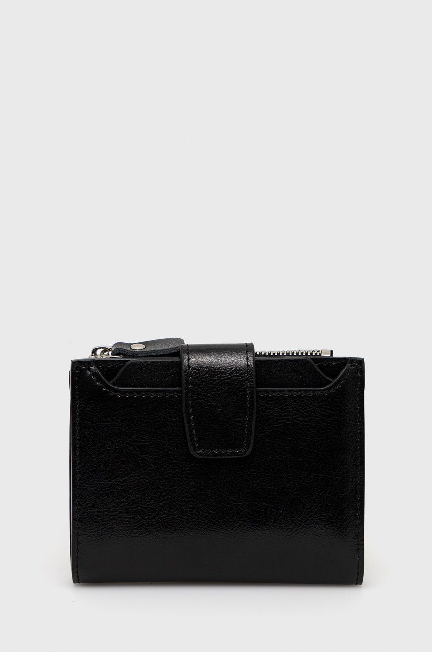 Answear Lab portofel de piele femei, culoarea negru image4