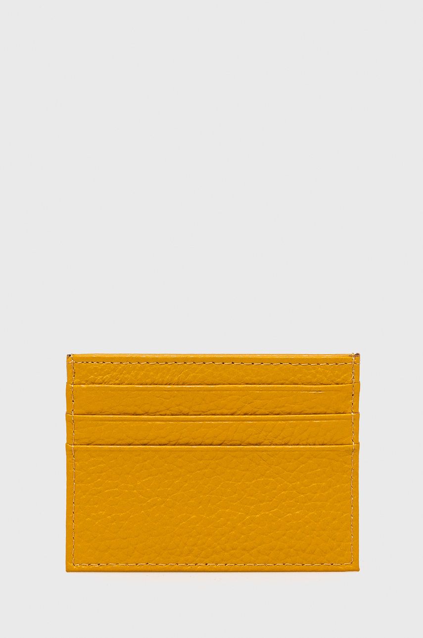 Answear Lab carcasa cardului femei, culoarea galben image1