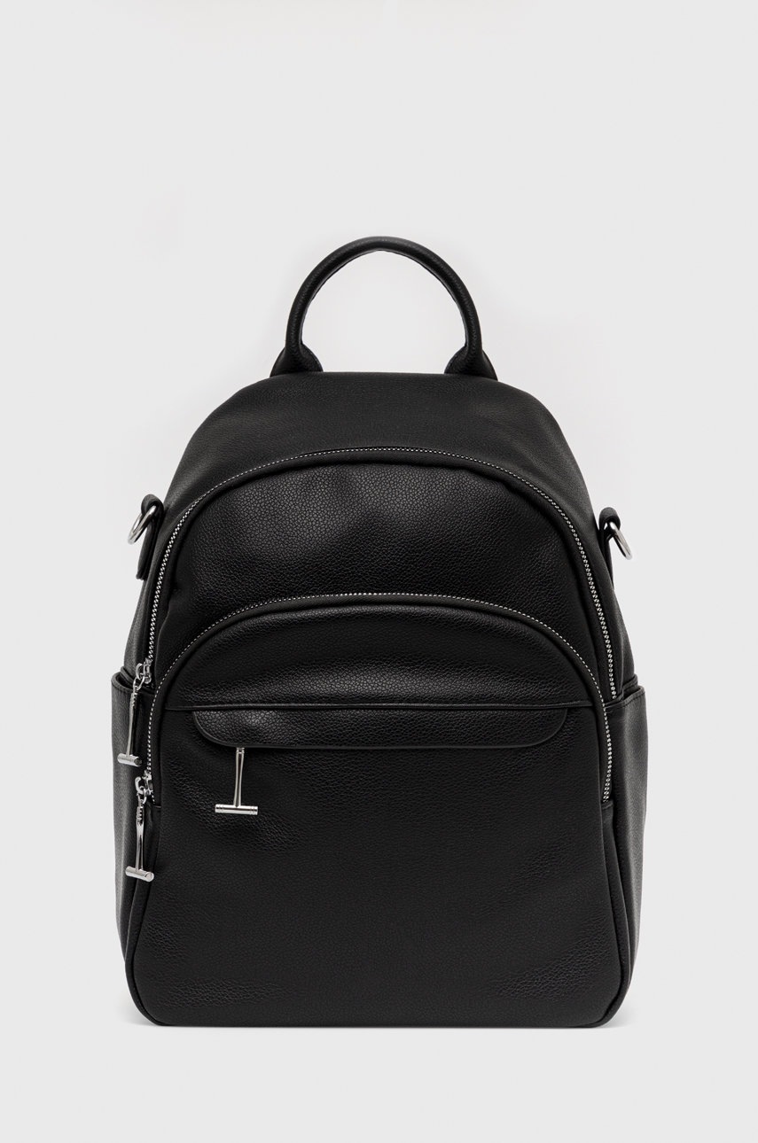 

Раница Answear Lab в черно голям размер с изчистен дизайн, Черен