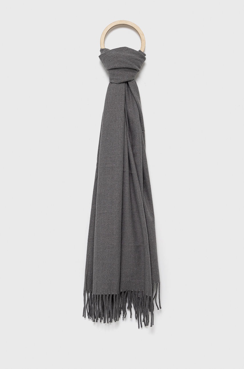 

Кашмирен шал Answear Lab Cashmere Blend в сиво, Сив