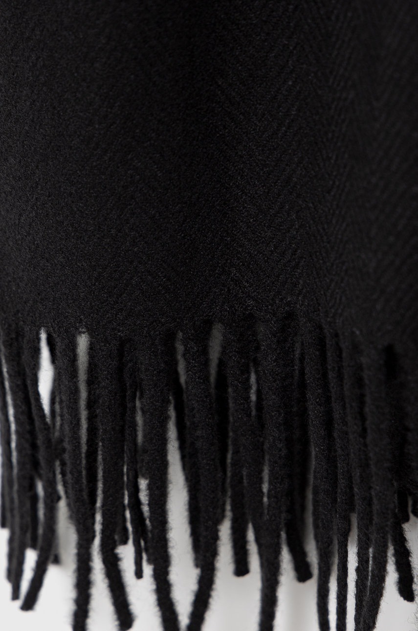 

Шарф Answear Lab Cashmere Blend цвет чёрный однотонный