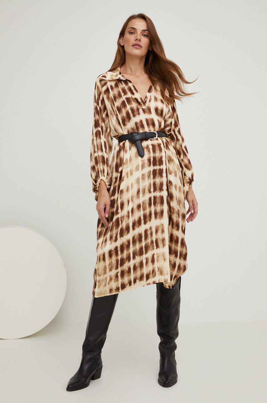 

Сукня Answear Lab колір коричневий mini oversize