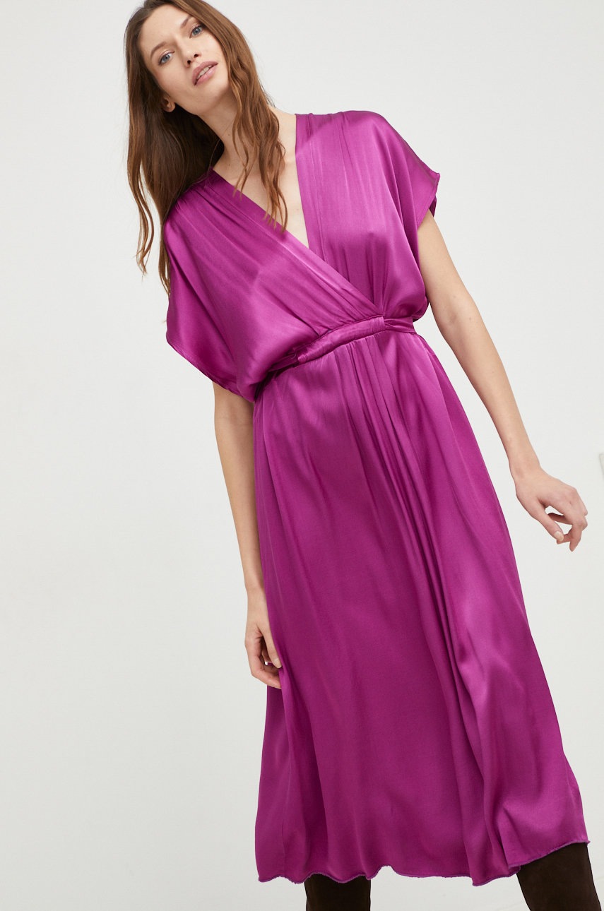 

Сукня Answear Lab колір рожевий maxi oversize